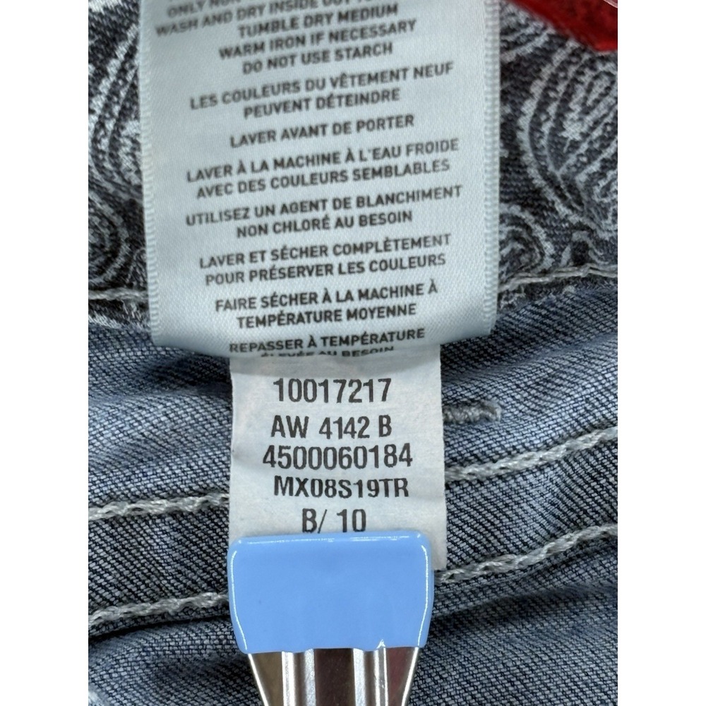 Ariat REAL Straight Leg Jeans Womens 27R Rainstorm Blue Stackable Faded Stretch - Picture 6 of 10